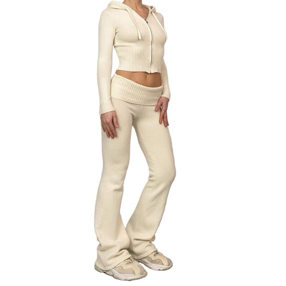 Sincerely Jules Cloud Knit Cream Knit Pants Set